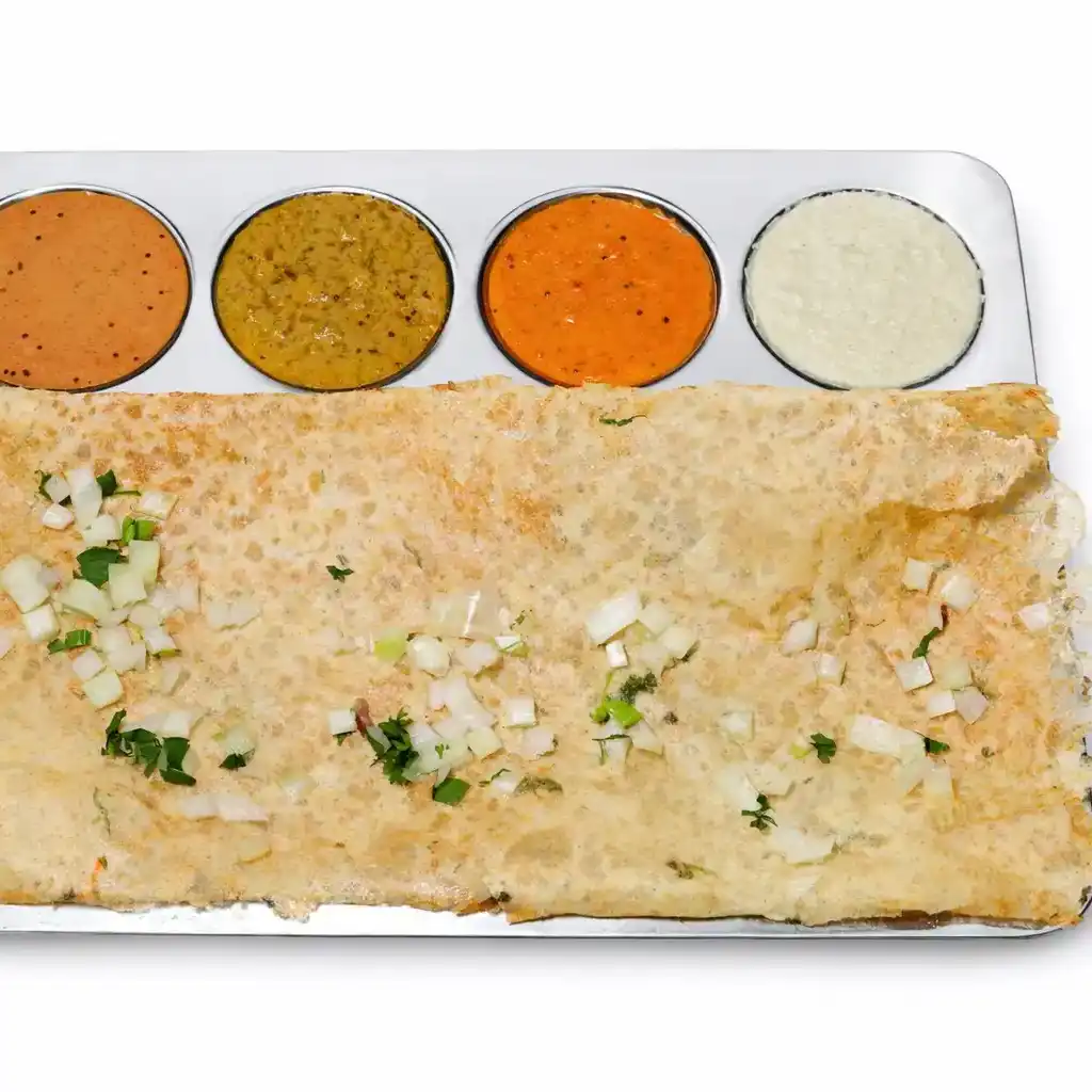 Rava Onion Dosa at Naga's South Indian Cuisine 